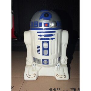 Star Wars R2-D2 Ceramic Coin Bank Fab Starpoint White Blue Silver Droid 2018
